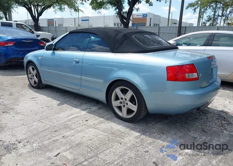2005 Audi A4 3.0 from USA, damaged, VIN WAUDT48H95K010433